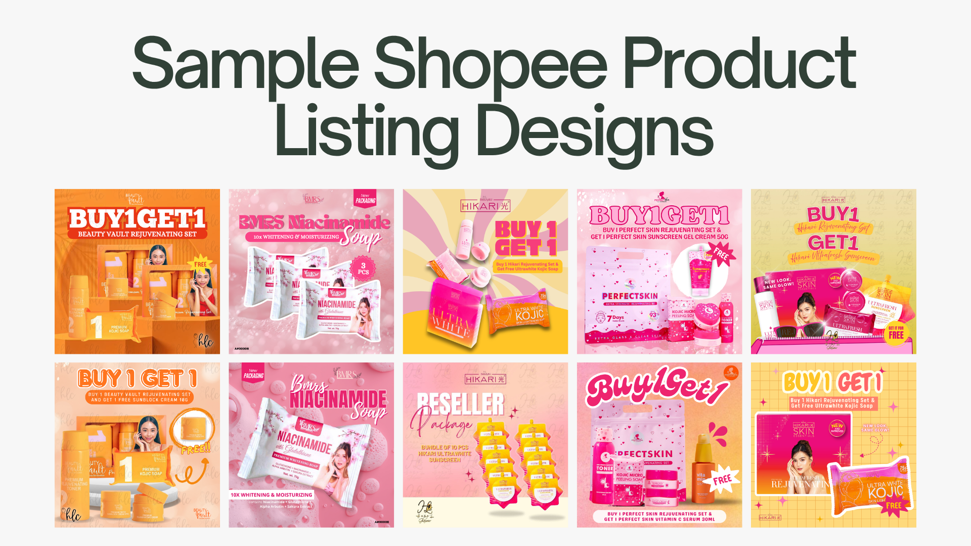 Shopee product listing designs